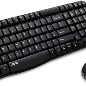 Rapoo X1800S-Black X1800S 2.4GHz Wireless Optical Keyboard Mouse Combo