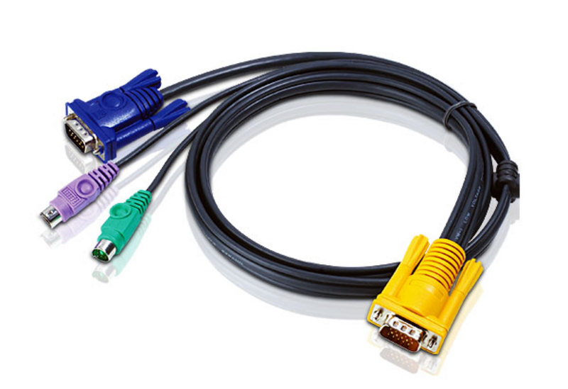 KVA-2L-5203P.jpg Aten 2L-5203P KVM Cable 3m with VGA & PS/2
