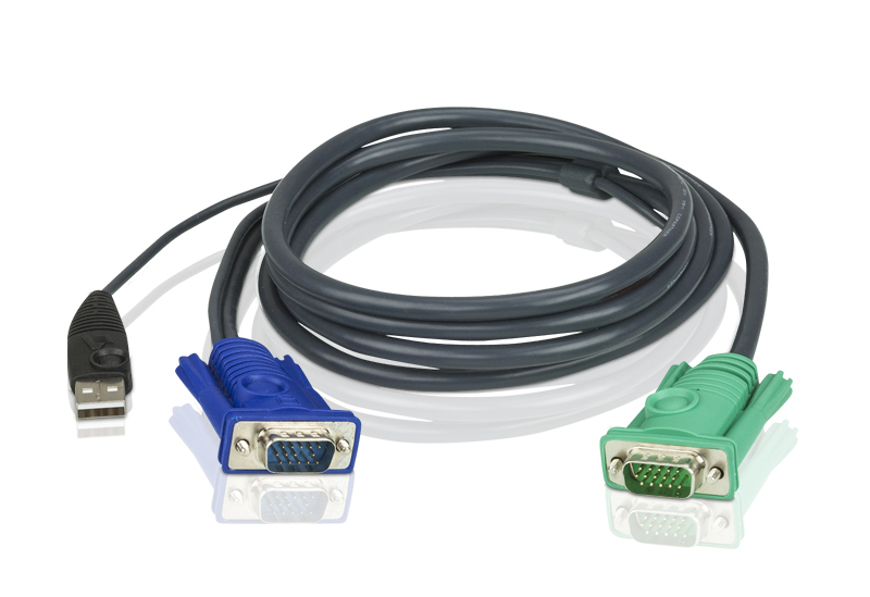 KVA-2L-5205U.jpg Aten 2L-5205U KVM Cable 5m with VGA & USB