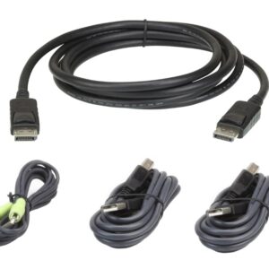 Aten 2L-7D02UDPX4 1.8m USB DisplayPort Secure KVM Cable Kit