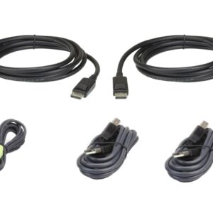 Aten 2L-7D02UDPX5 1.8m USB DisplayPort Dual Display Secure KVM