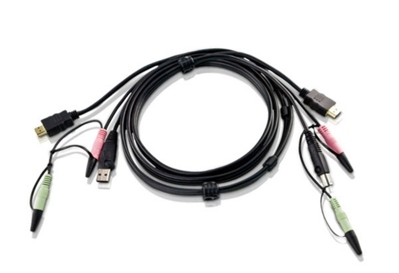 KVA-2L-7D02UH.jpg Aten 2L-7D02UH KVM Cable 1.8m with HDMI, USB &