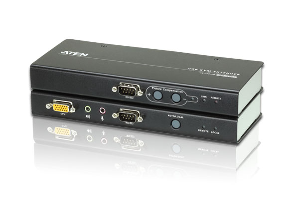 KVA-CE-750A.jpg Aten CE750A-AT-U KVM Extender Kit VGA/Audio Cat 5 Extender