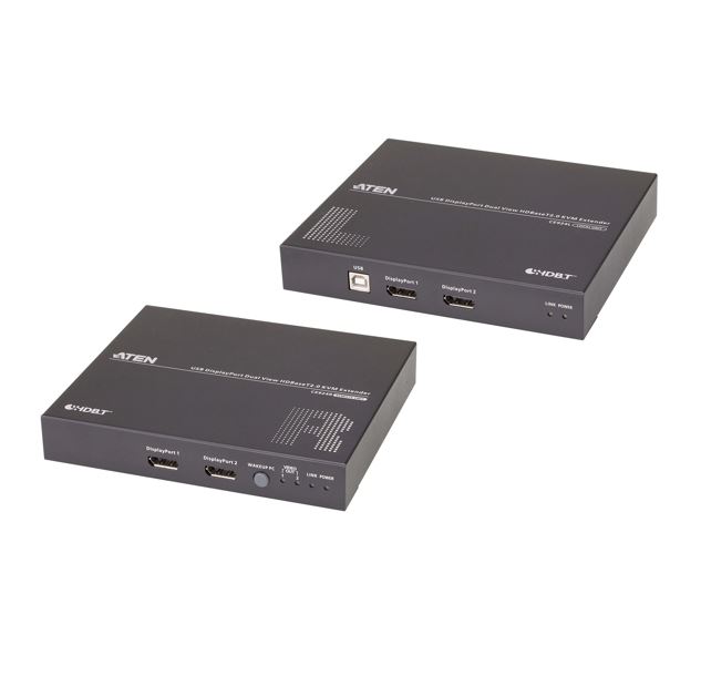 KVA-CE-924.jpg Aten CE924-AT-U CE924 USB DisplayPort Dual View HDBaseT™ 2.0