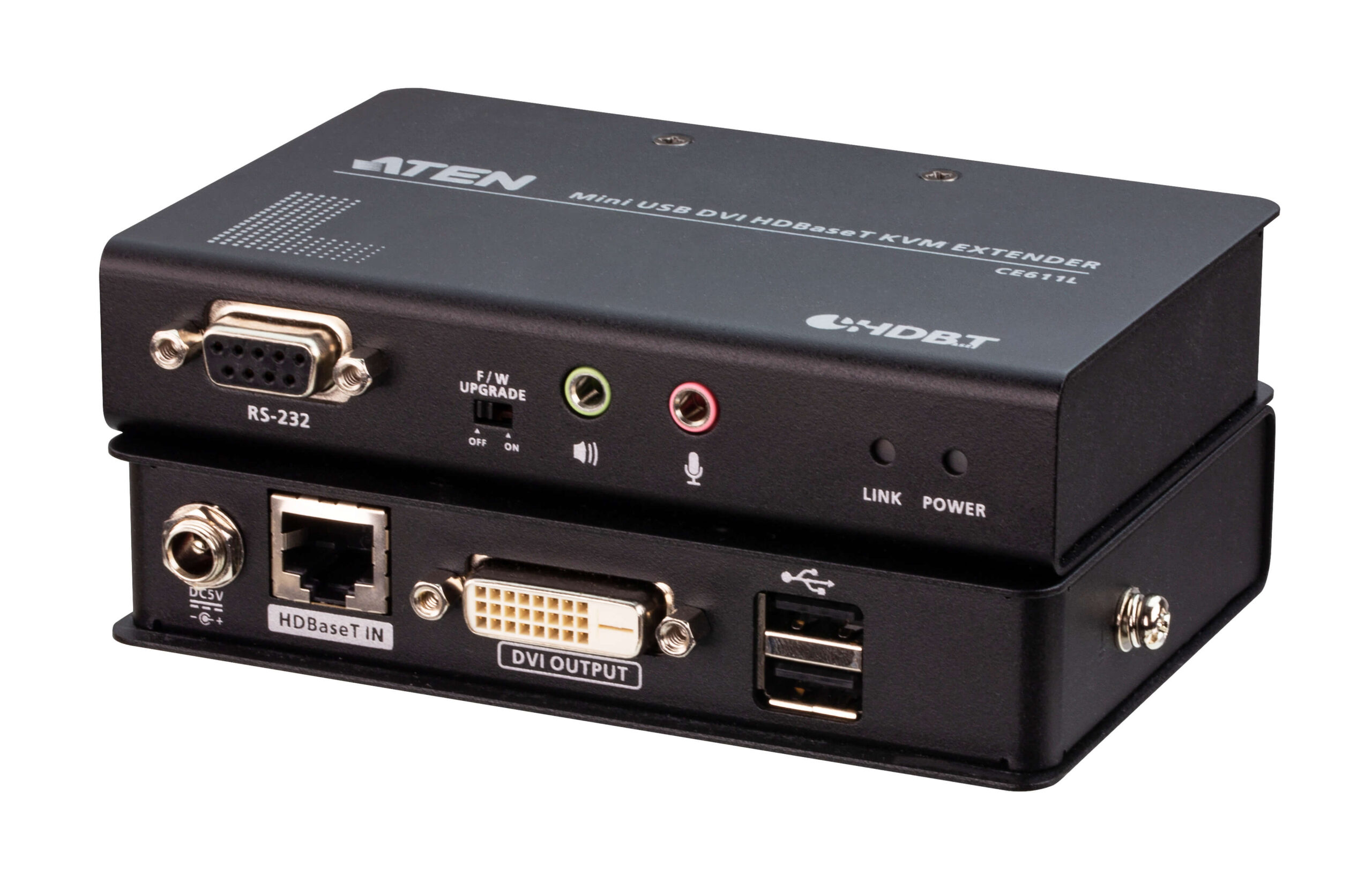 KVA-CE611-AT-U.jpg Aten CE611-AT-U DVI HDBaseT Mini KVM Extender