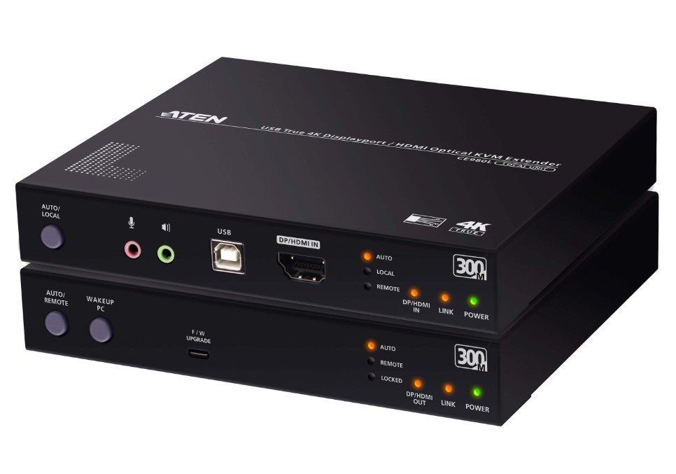 KVA-CE980-AT-U.jpg Aten CE980-AT-U USB True 4K DisplayPort/HDMI Optical KVM Extender