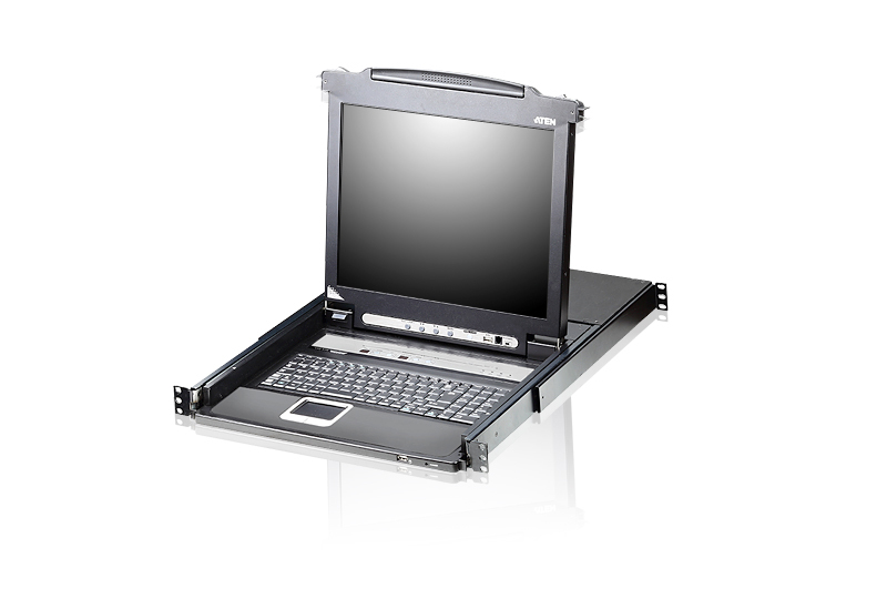 KVA-CL-5708NA.jpg Aten CL5708N-ATA-AU Rackmount KVM Switch Single Rail 8 Port