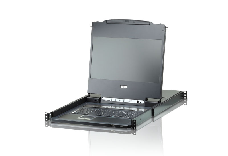 KVA-CL-6708MW.jpg Aten CL6708MW-ATA-AU Rackmount KVM Switch Single Rail 8 Port