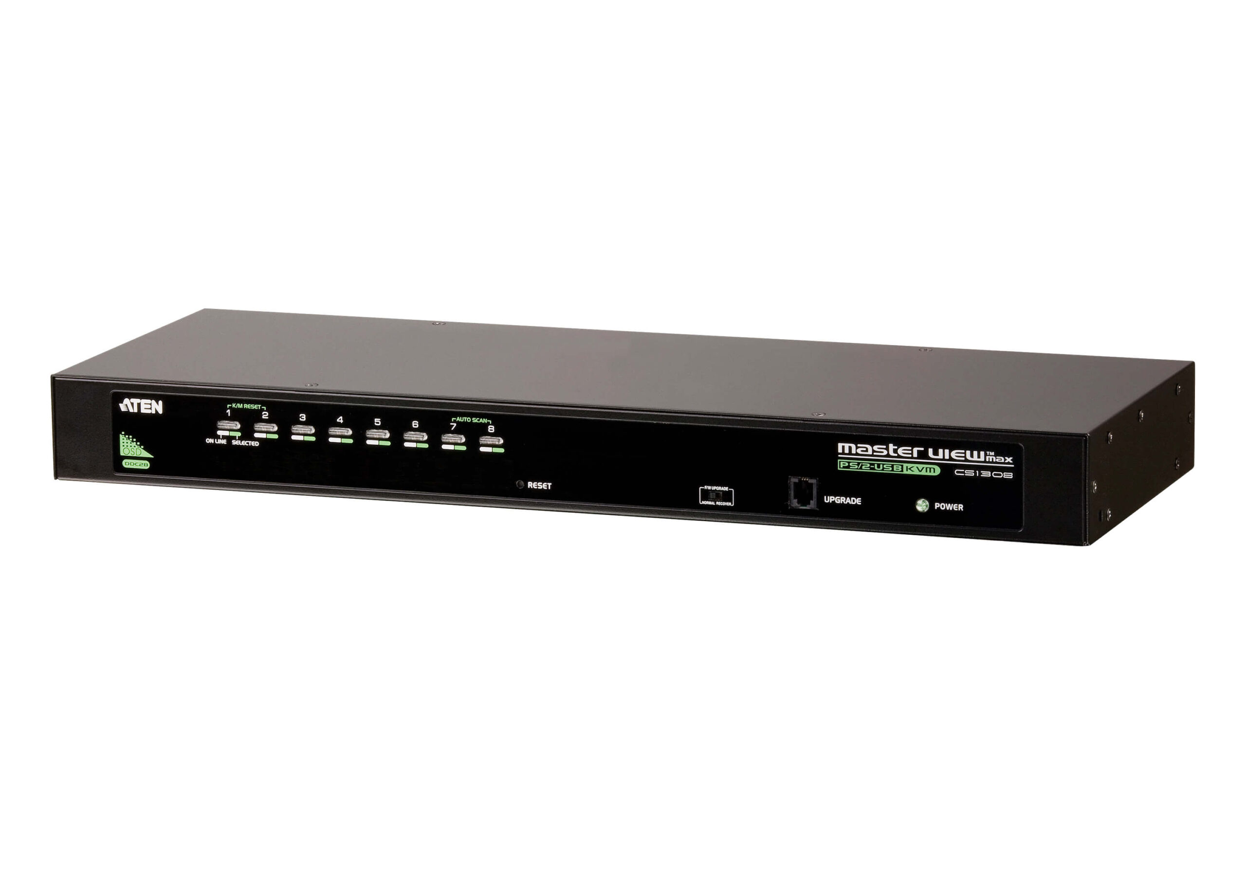 KVA-CS-1308.jpg Aten CS1308-AT-U Rackmount KVM Switch 8 Port VGA PS/2-USB