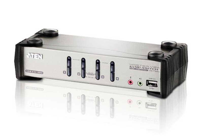 KVA-CS-1734B.jpg Aten CS1734B-AT-U Desktop KVMP Switch 4 Port Single Display