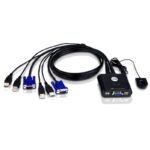 Aten CS22U-AT Compact KVM Switch 2 Port Single Display