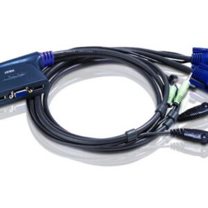 Aten CS62US-AT Compact KVM Switch 2 Port Single Display