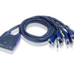 Aten CS64UZ-AT Compact KVM Switch 4 Port Single Display