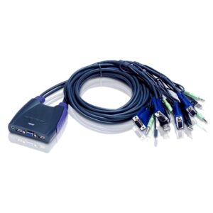 Aten CS64US-AT Compact KVM Switch 4 Port Single Display