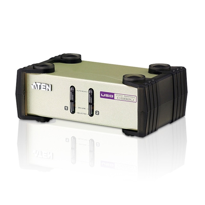 KVA-CS-82U.jpg Aten CS82U-AT Desktop KVM Switch 2 Port Single Display