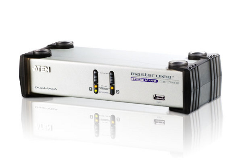 KVA-CS1742C.jpg Aten CS1742C-AT Desktop KVMP Switch 2 Port Dual Display