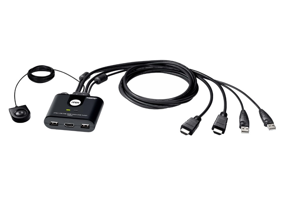 KVA-CS22HF.jpg Aten CS22HF-AT 2-Port USB Full HD HDMI Cable KVM