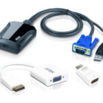 Aten CV211CP-AT Laptop USB KVM Console Crash Cart Adapter