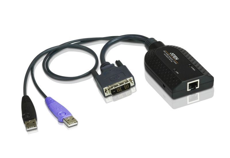 KVA-KA7166.jpg Aten KA7166-AX KVM Cable Adapter with RJ45 to DVI