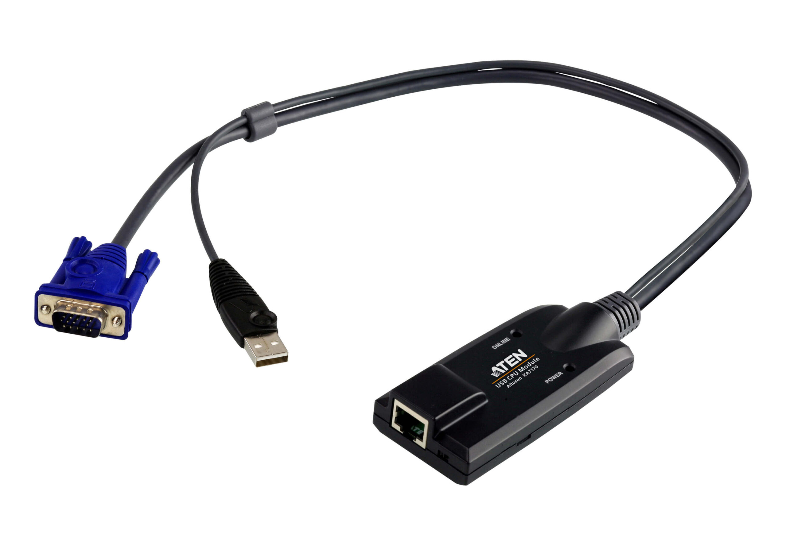 KVA-KA7170.jpg Aten KA7170-AX KVM Cable Adapter with RJ45 to VGA