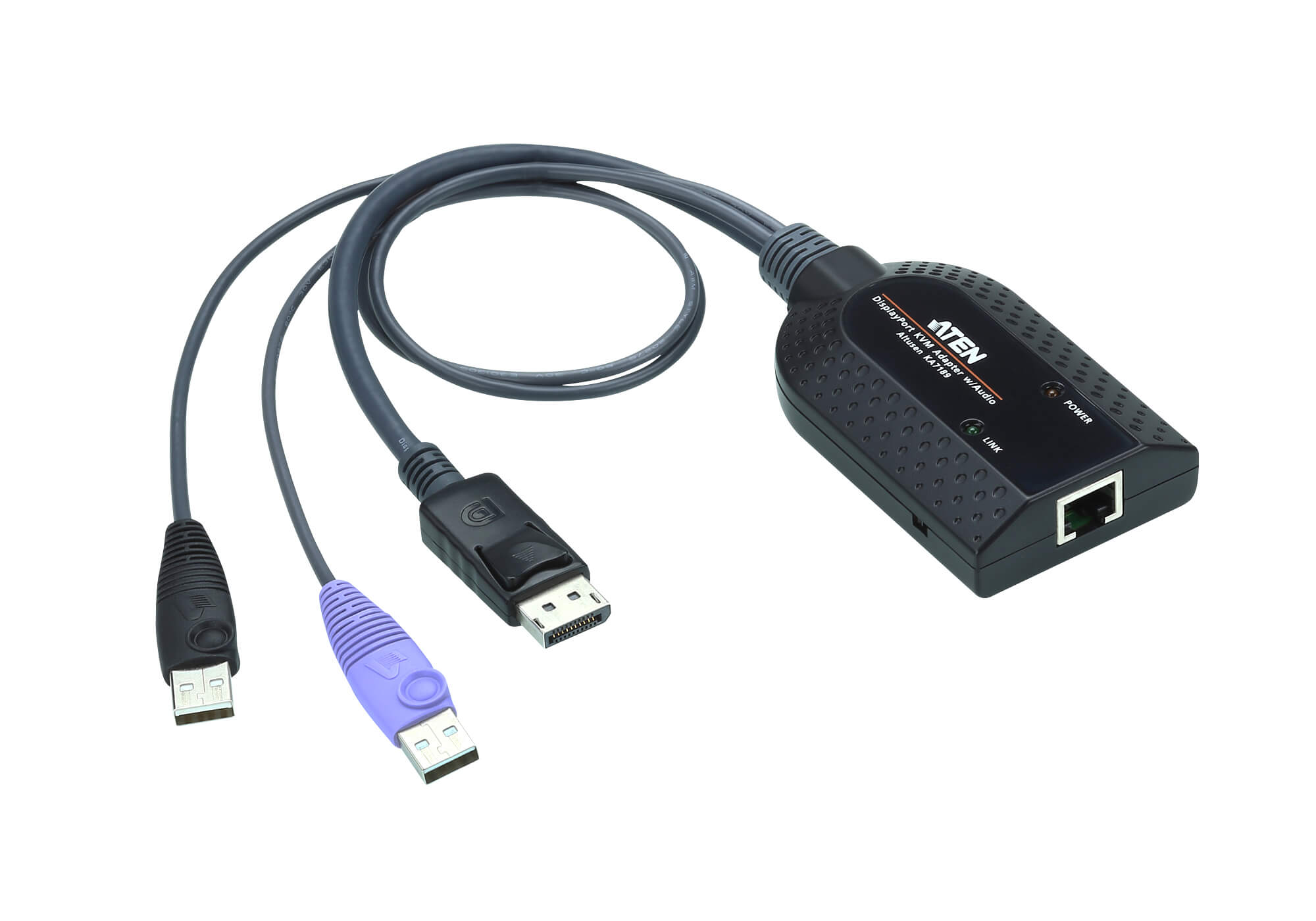 KVA-KA7189-AX.jpg Aten KA7189-AX KVM Cable Adapter with RJ45 to DisplayPort