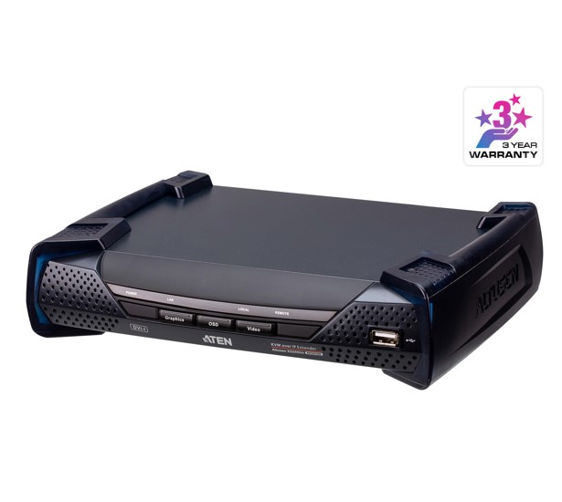 KVA-KE6900AR-AX-U.jpg Aten KE6900AR-AX-U DVI Single Display KVM over IP Receiver