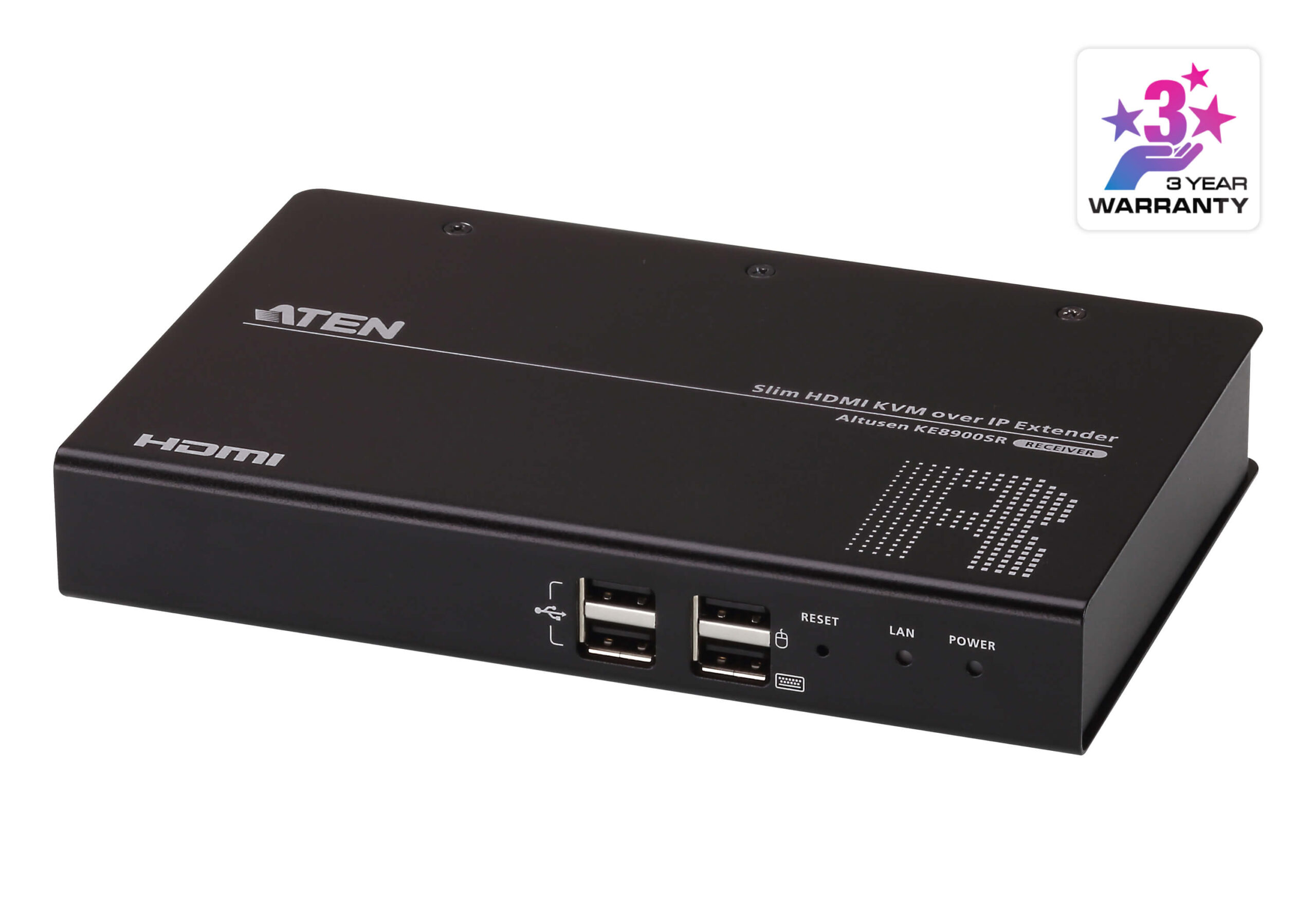 KVA-KE8900SR.jpg Aten KE8900SR-AX-U HDMI Slim KVM over IP Receiver, supports