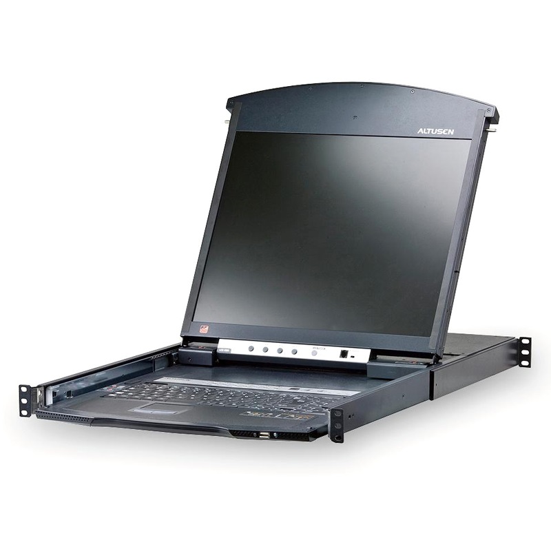 KVA-KL1516MA-I.jpg Aten KL1516AIM-AXA-AU 16 Port Rackmount USB-PS/2 Cat5 17" LCD