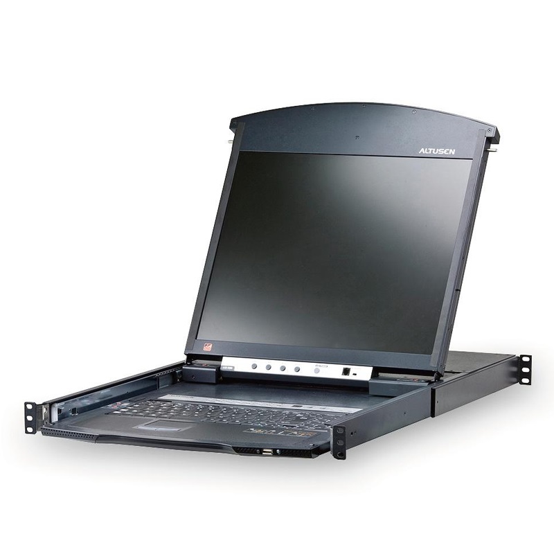 KVA-KL1516NA-I.jpg Aten KL1516AIN-AXA-AU 16 Port Rackmount USB-PS/2 Cat5 19" LCD