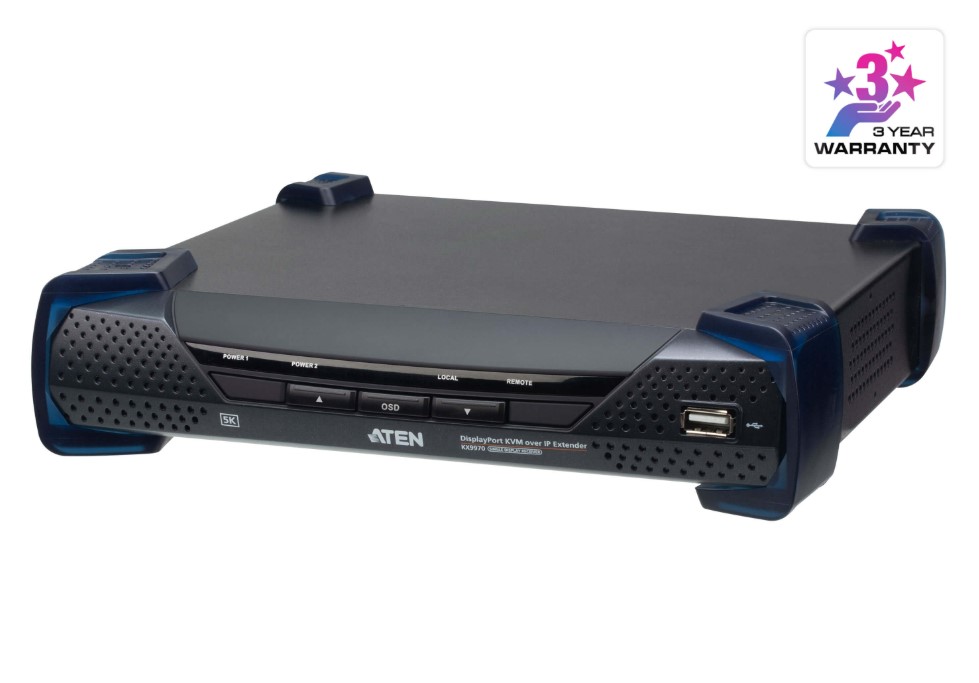 KVA-KX9970R.jpg Aten KX9970R-AX-U 5K DisplayPort KVM over IP Receiver