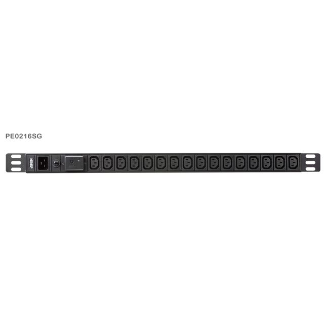 KVA-PE0216SG.jpg Aten PE0216SG-AT-G 0U 16-port Basic PDU with Surge Protection