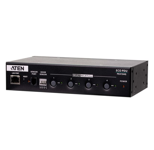 KVA-PE4104G-AT-G.jpg Aten PE4104G-AT-G 4 Port 1U 10A Smart PDU