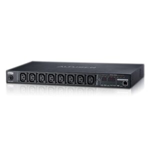 Aten PE6108G-ATB-G 15A/10A 8-Outlet 1U Metered & Switched eco