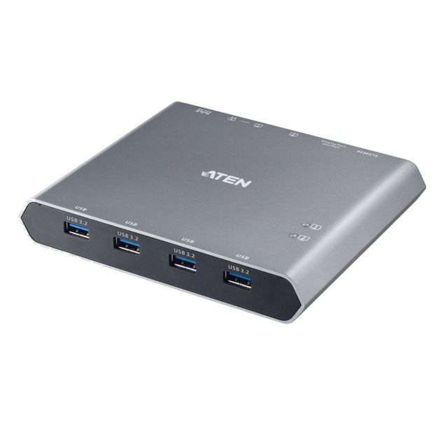 KVA-US3311.jpg Aten US3311-AT-U 2-Port 4K DisplayPort USB-C KVM Dock Switch