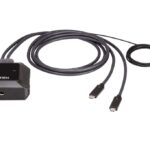 Aten US3312-AT 2-Port 4K DisplayPort USB-C Cable KVM Switch