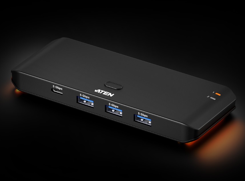KVA-US4324-AT.jpg Aten US4324-AT Essential 2x4 USB 3.2 Gen 1 Sharing