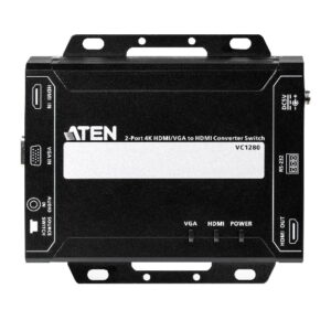 Aten VC1280-AT-U Professional Converter Switch 2 Port 4K HDMI/VGA