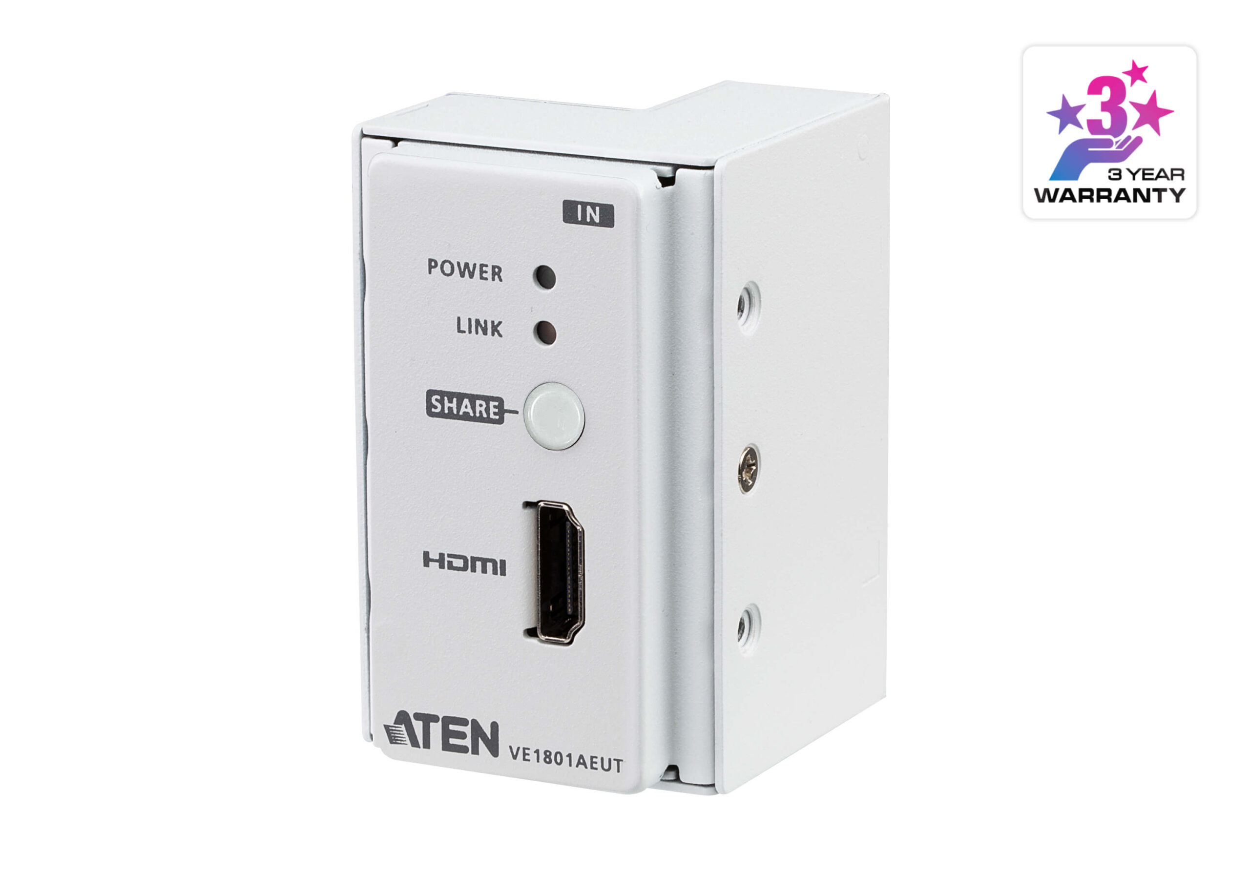 KVA-VE1801AEUT.jpg Aten VE1801AEUT-AT-U HDMI HDBaseT-Lite Transmitter with EU Wall Plate