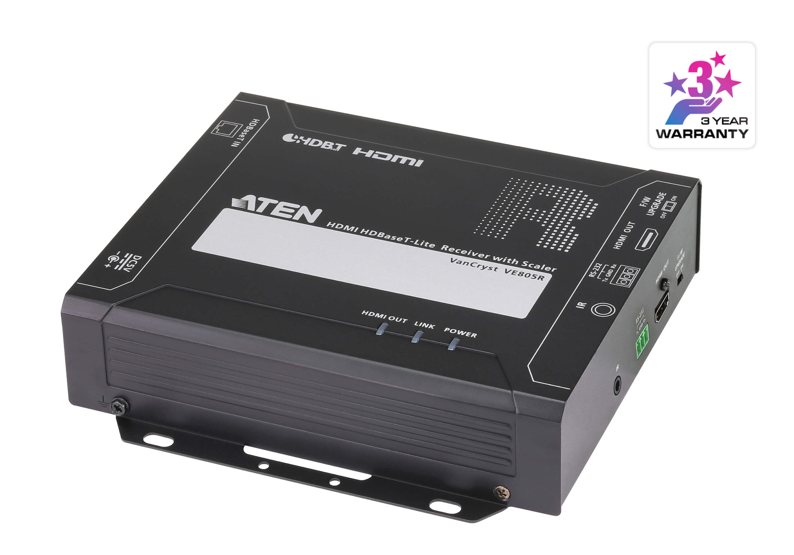 KVA-VE805R.jpg Aten VE805R-AT-U HDMI HDBaseT-Lite Receiver with Scaler, supports up