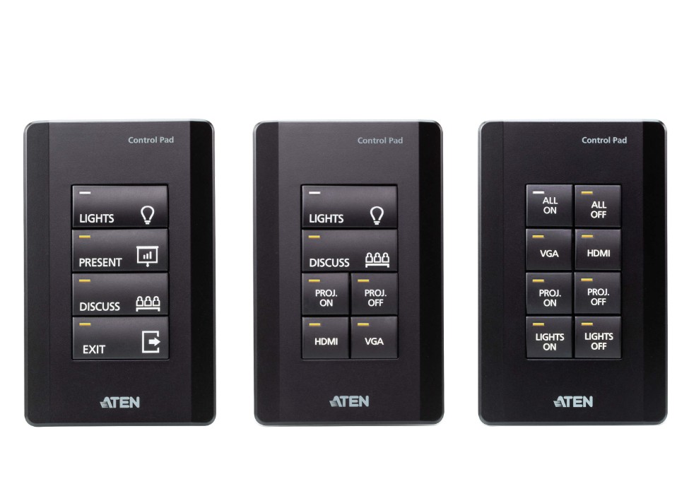 KVA-VK01001-AT.jpg Aten VK01001-AT 8 Button Control Pad in black color