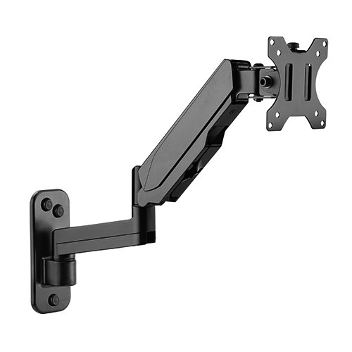 MABT-LDA30-112.jpg Brateck LDA30-112 Single Screen Wall Mounted Articulating Gas Spring