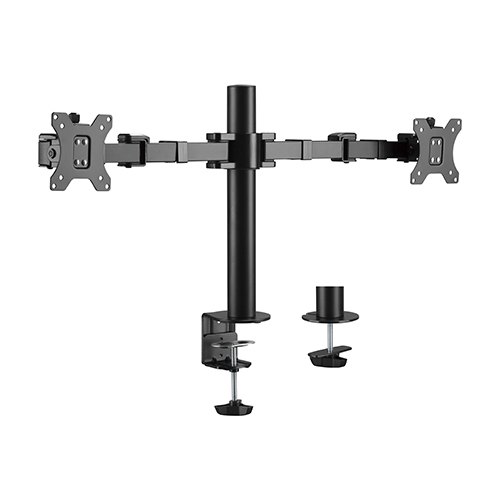MABT-LDT33-C024.jpg Brateck LDT33-C024 Dual Monitors Affordable Steel Articulating Monitor Arm