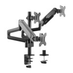 Brateck LDT48-C036 Triple Monitors Pole-Mounted Gas Spring Monitor Arm