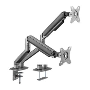 Brateck LDT63-C024-B Dual Monitor Economical Spring-Assisted Monitor Arm Fit