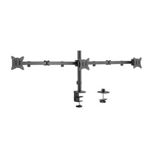 Brateck LDT66-C034 Triple-Monitor Steel Articulating Monitor Mount Fit Most