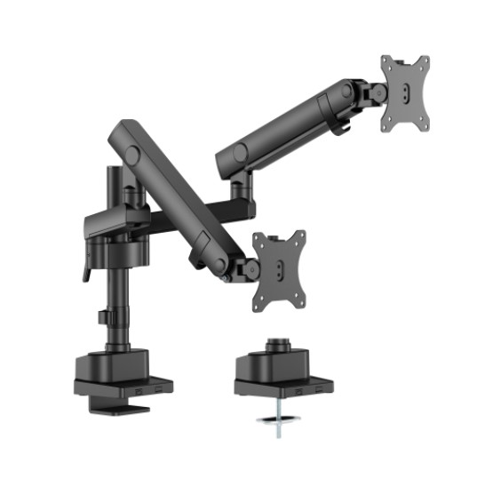 MABT-LDT84-C024P-B.jpg Brateck LDT84-C024P-B Dual Screen Pole-Mounted Heavy-Duty Mechanical Spring