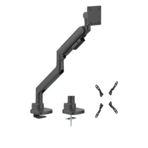Brateck LDT87-C012-B Titan Heavy-Duty Gas Spring Monitor Arm Black