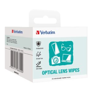 Verbatim 66609 Screens, Monitor, Glasses, Window Cleaning Wipes
