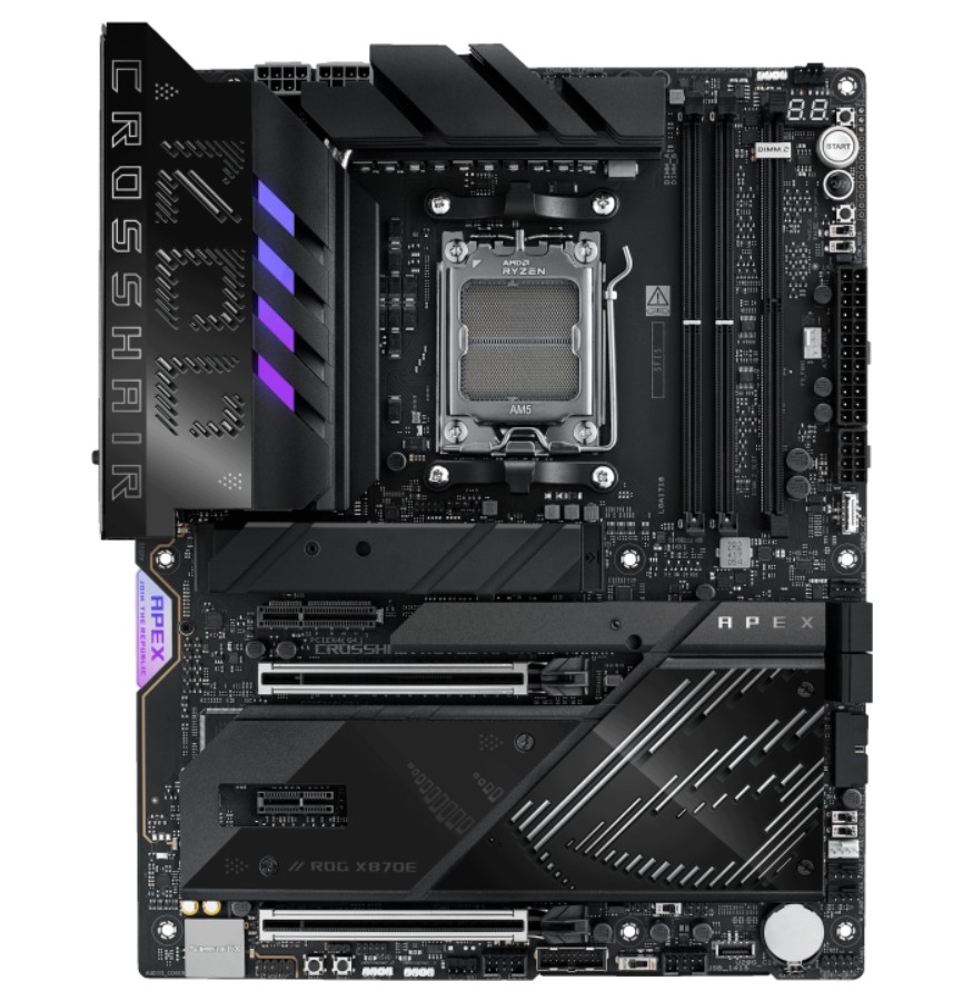 MBA-X870E-ROG-APEX.jpg ASUS ROG CROSSHAIR X870E APEX AMD (AM5) ATX Motherboard