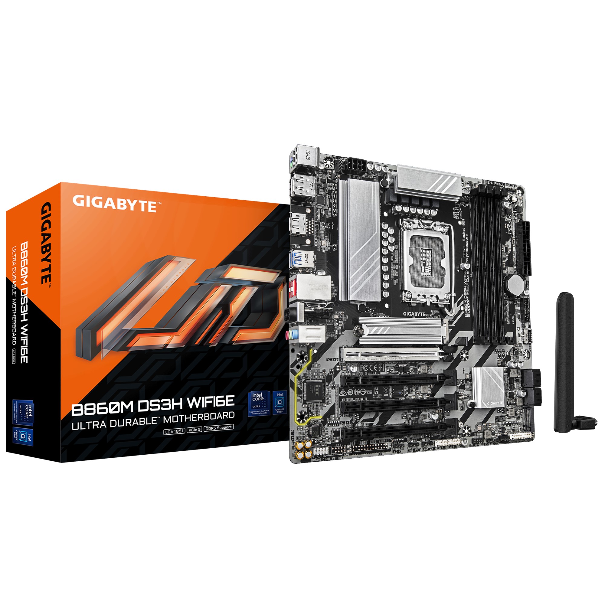 MBG-B860MDS3HWF6E.jpg Gigabyte B860M DS3H WIFI6E 2.2 M/B